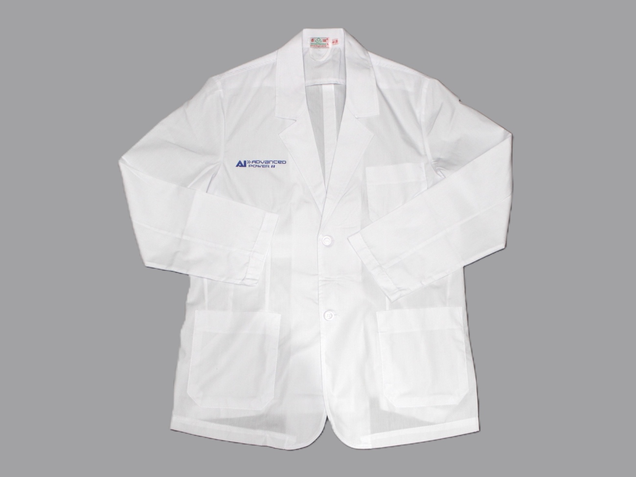 少量公司制服製作/團體服客製化高雄、高雄自備衣服印刷廠商的作品集【自備衣物燙印】威力先進公司LOGO燙印-醫師袍的圖片 少量公司制服製作/團體服客製化高雄、高雄自備衣服印刷廠商的作品集【自備衣物燙印】威力先進公司LOGO燙印-醫師袍的圖片